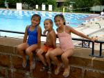 Rebecca, Jessica & Alex at the Jean Drapeau Aquatic Centre